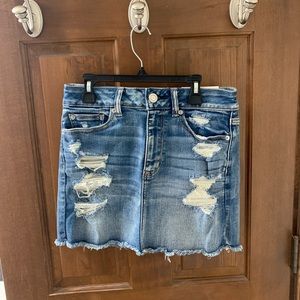 Size 6 American Eagle High Rise Mini Denim Skirt